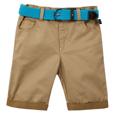 Baker by Ted Baker Boys' tan belted chino shorts